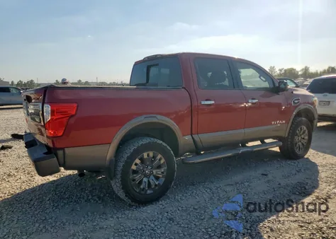 2017 Nissan Titan Sv из США, поврежденный, VIN 1N6AA1E52HN502399